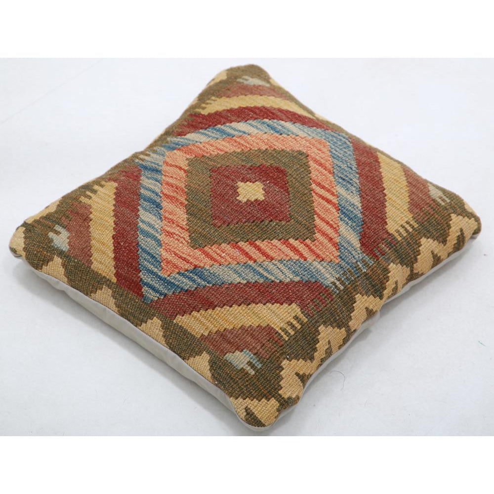 Hand Woven Tribal  Wool Pillow - 1'5'' x 1'5''