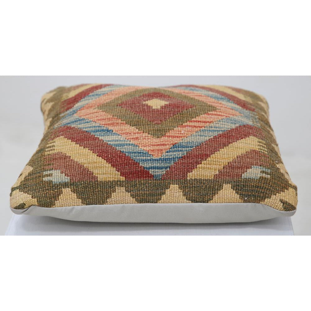 Hand Woven Tribal  Wool Pillow - 1'5'' x 1'5''