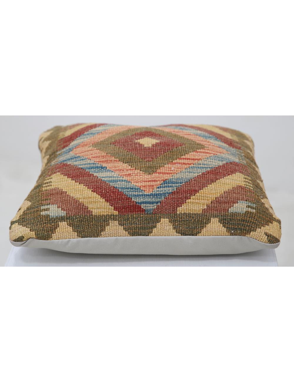 Hand Woven Tribal  Wool Pillow - 1'5'' x 1'5''