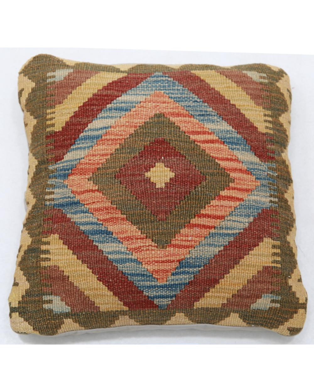 Hand Woven Tribal  Wool Pillow - 1'5'' x 1'5''