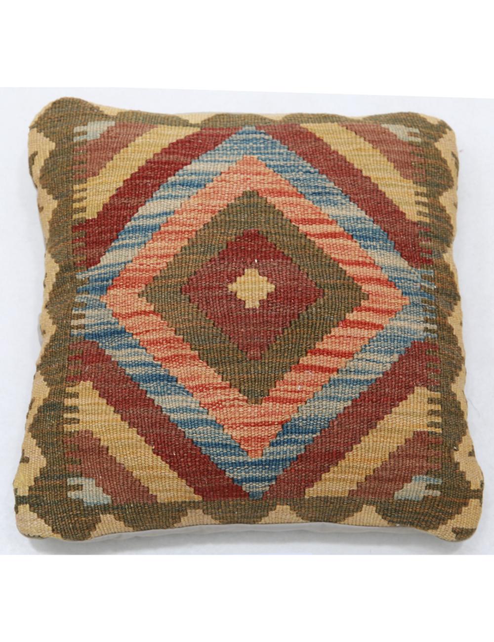 Hand Woven Tribal  Wool Pillow - 1'5'' x 1'5''