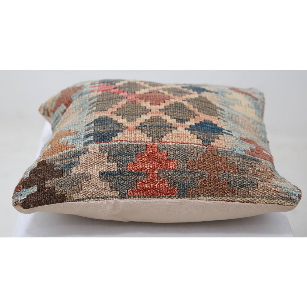Hand Woven Tribal  Wool Pillow - 1'0'' x 1'0''