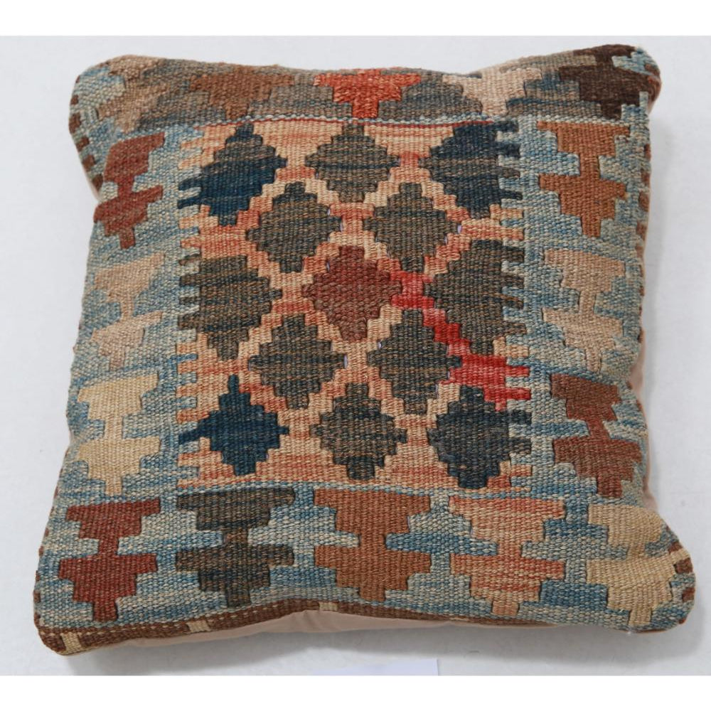 Hand Woven Tribal  Wool Pillow - 1'0'' x 1'0''