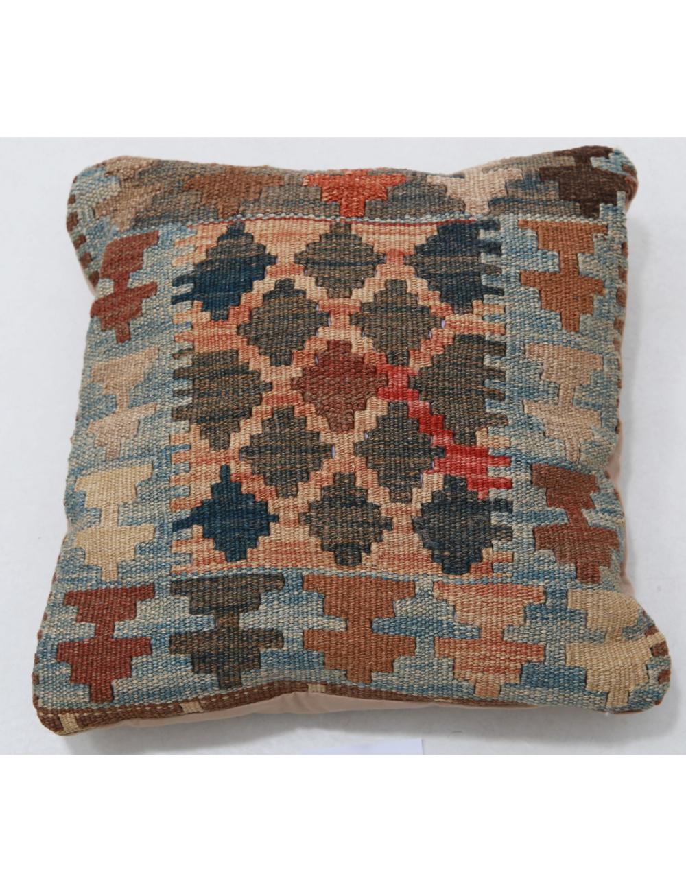 Hand Woven Tribal  Wool Pillow - 1'0'' x 1'0''