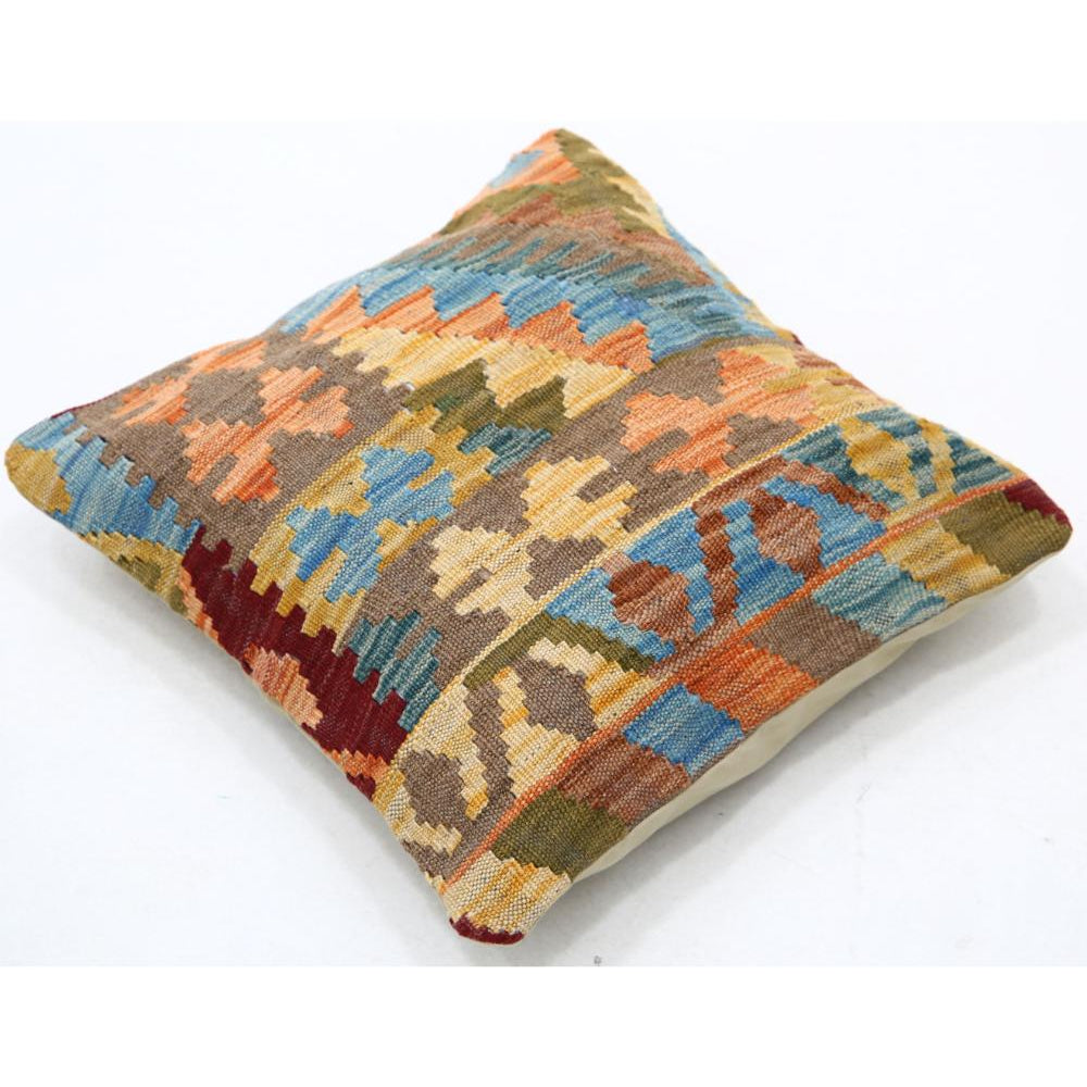 Hand Woven Tribal  Wool Pillow - 1'5'' x 1'5''
