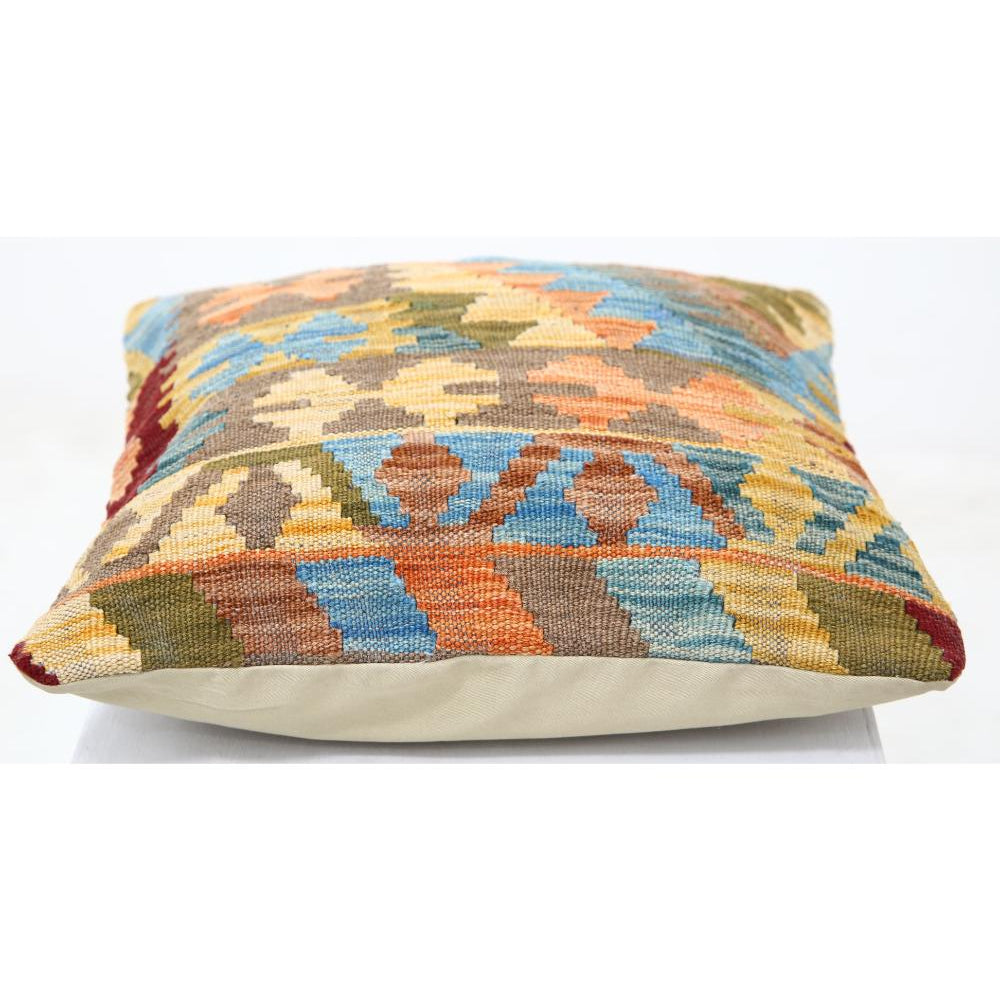 Hand Woven Tribal  Wool Pillow - 1'5'' x 1'5''