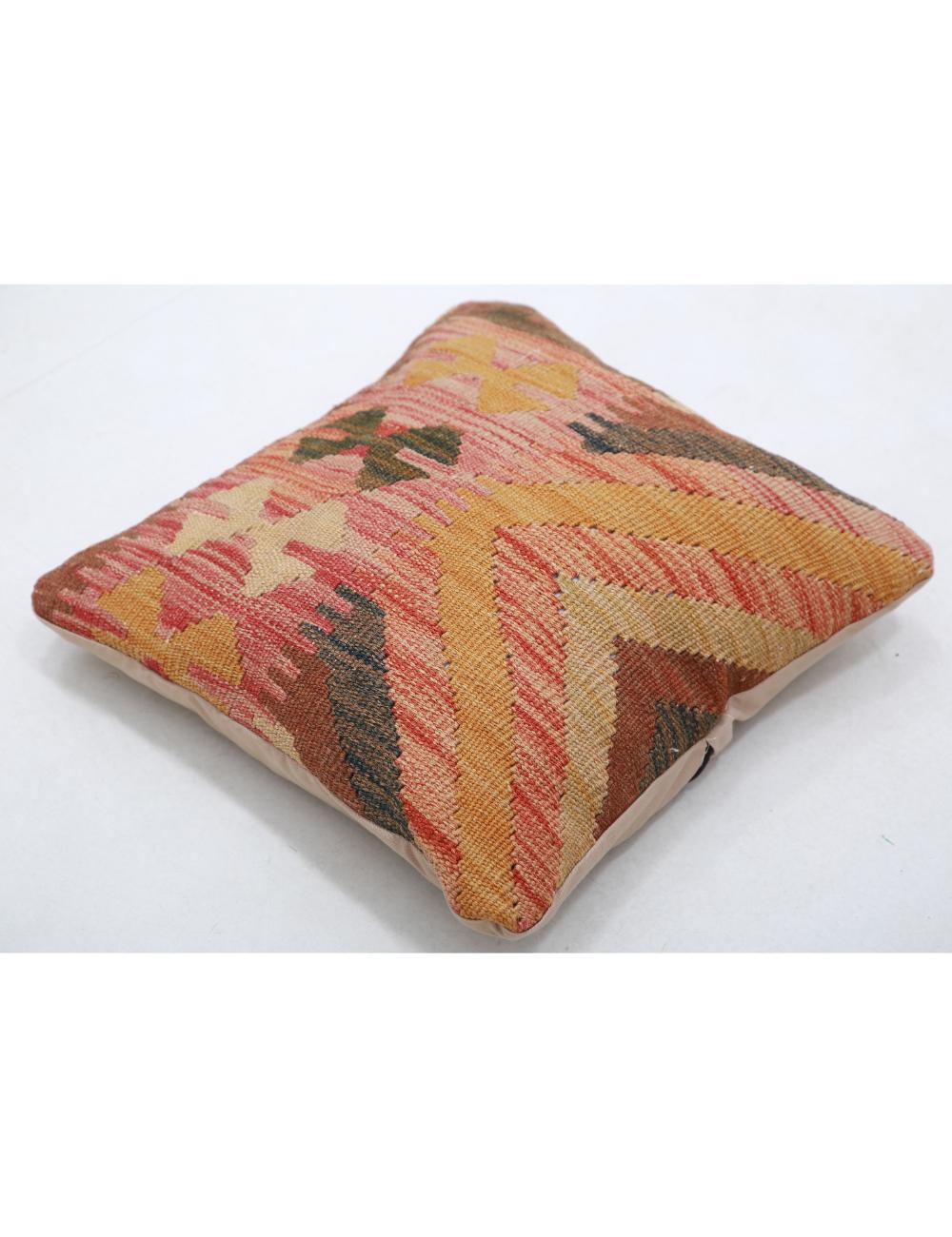 Hand Woven Tribal  Wool Pillow - 1'5'' x 1'5''
