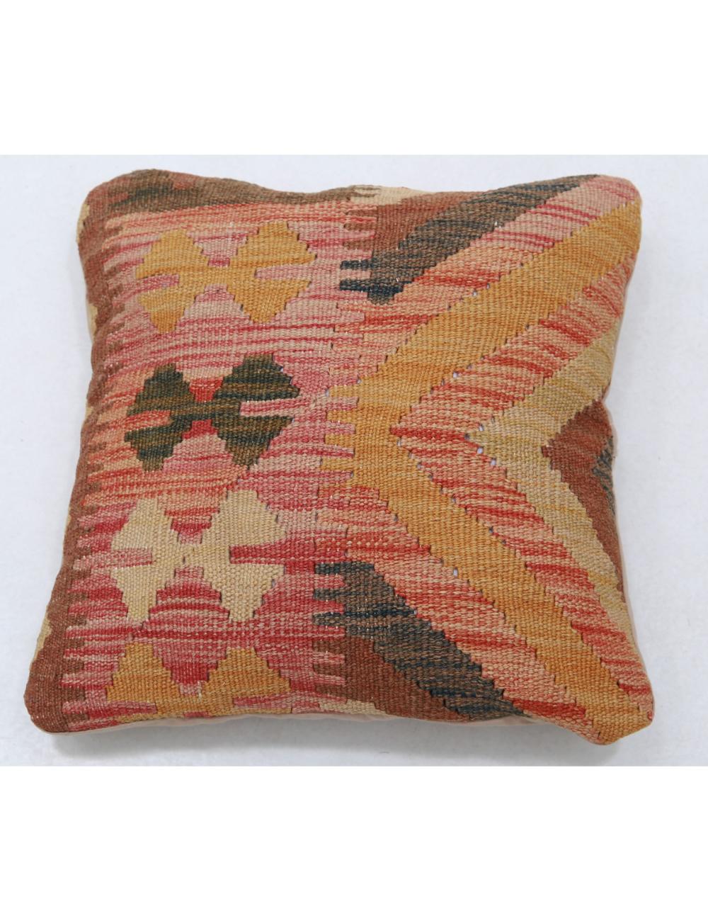 Hand Woven Tribal  Wool Pillow - 1'5'' x 1'5''