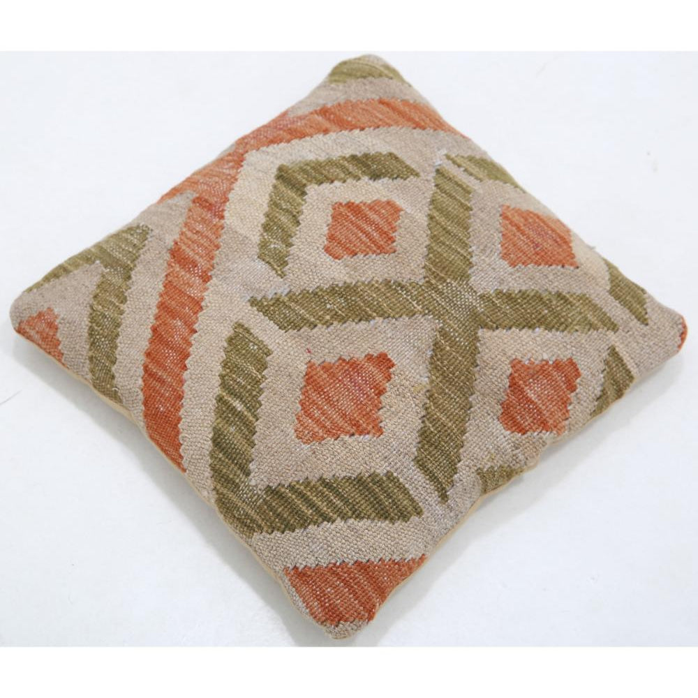 Hand Woven Tribal  Wool Pillow - 1'5'' x 1'5''