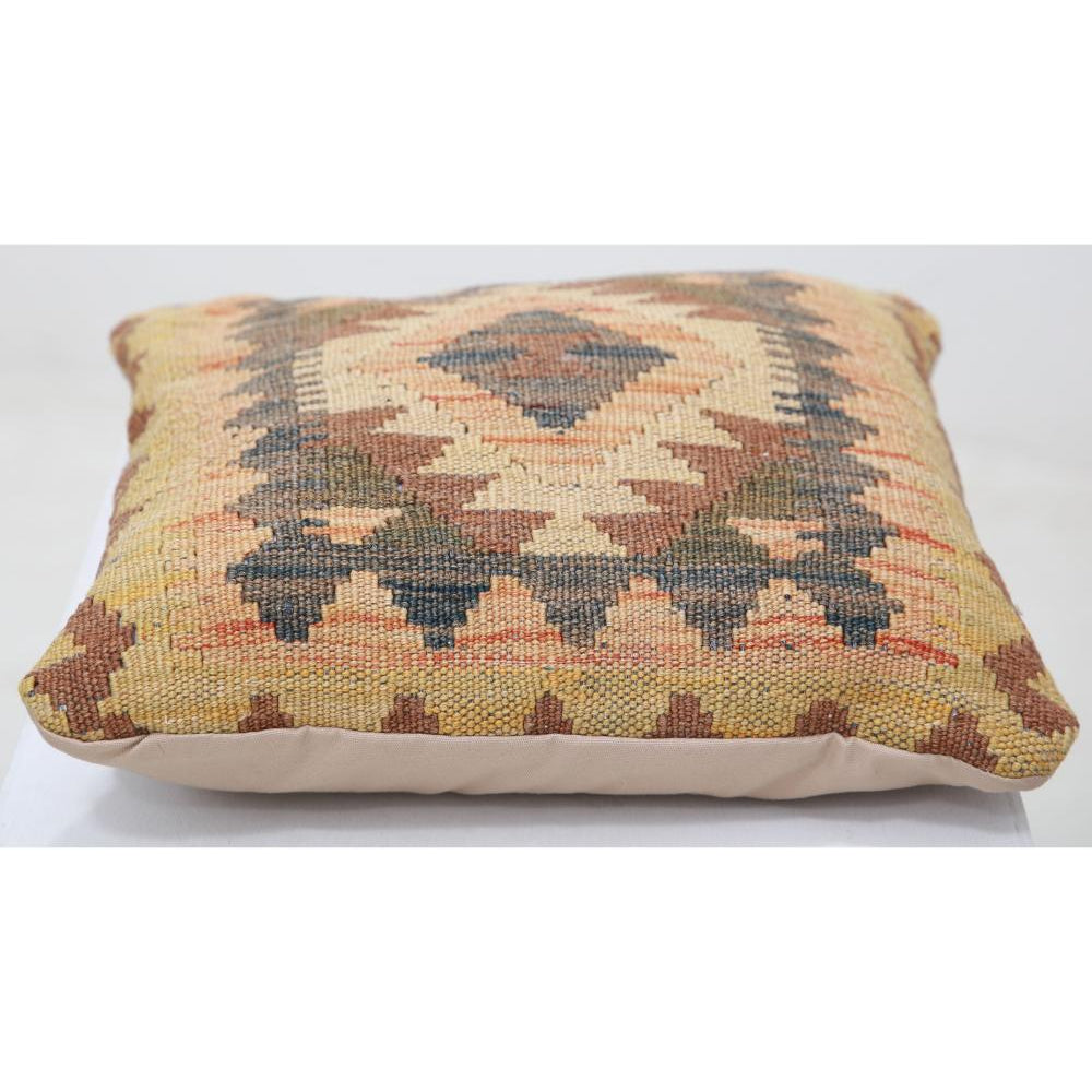 Hand Woven Tribal  Wool Pillow - 1'5'' x 1'5''