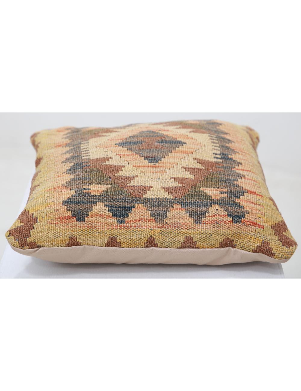 Hand Woven Tribal  Wool Pillow - 1'5'' x 1'5''