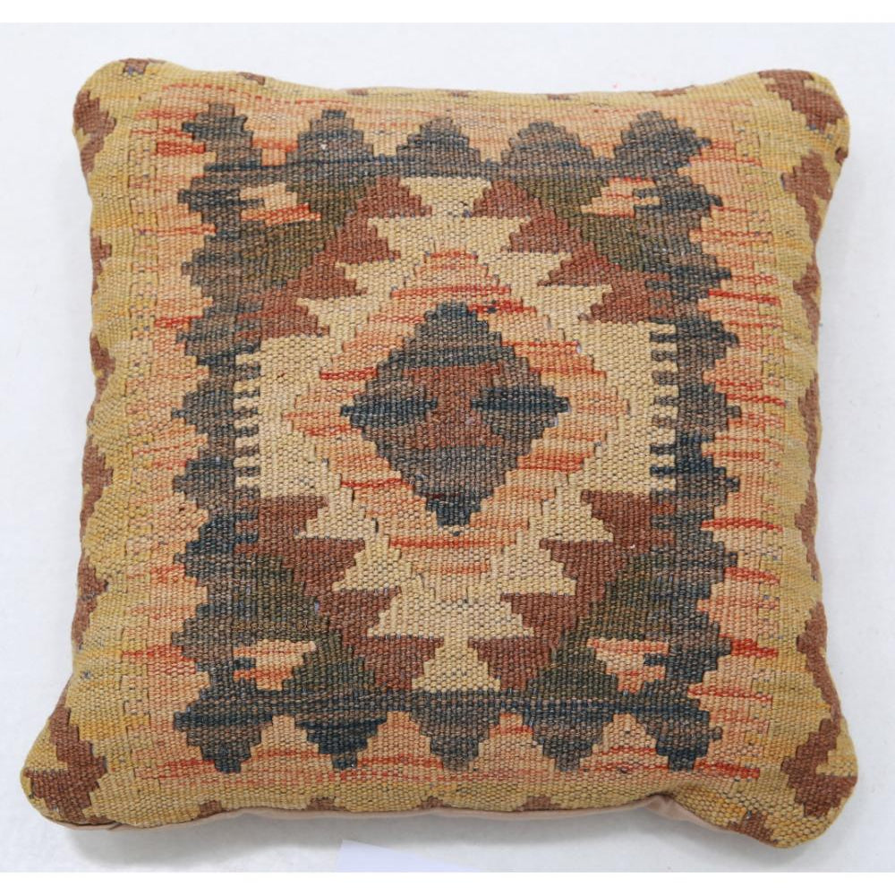 Hand Woven Tribal  Wool Pillow - 1'5'' x 1'5''
