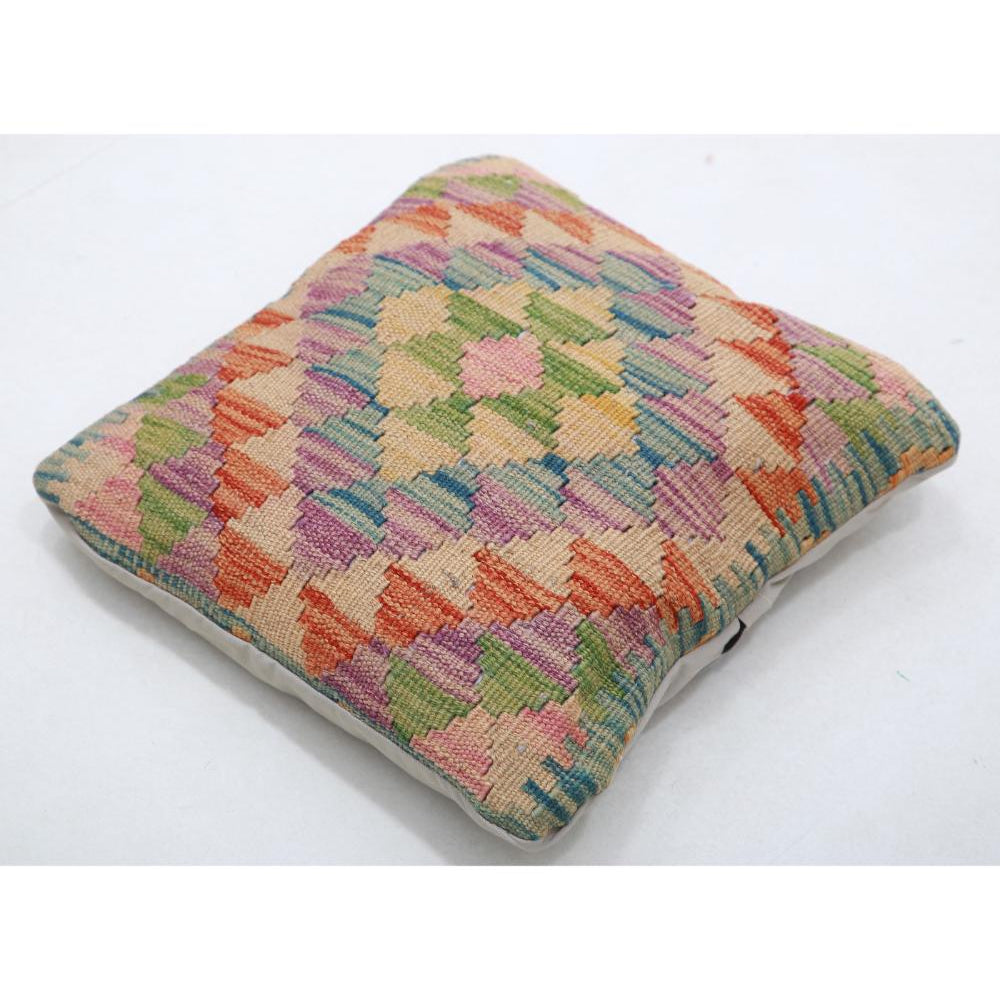 Hand Woven Tribal  Wool Pillow - 1'5'' x 1'5''