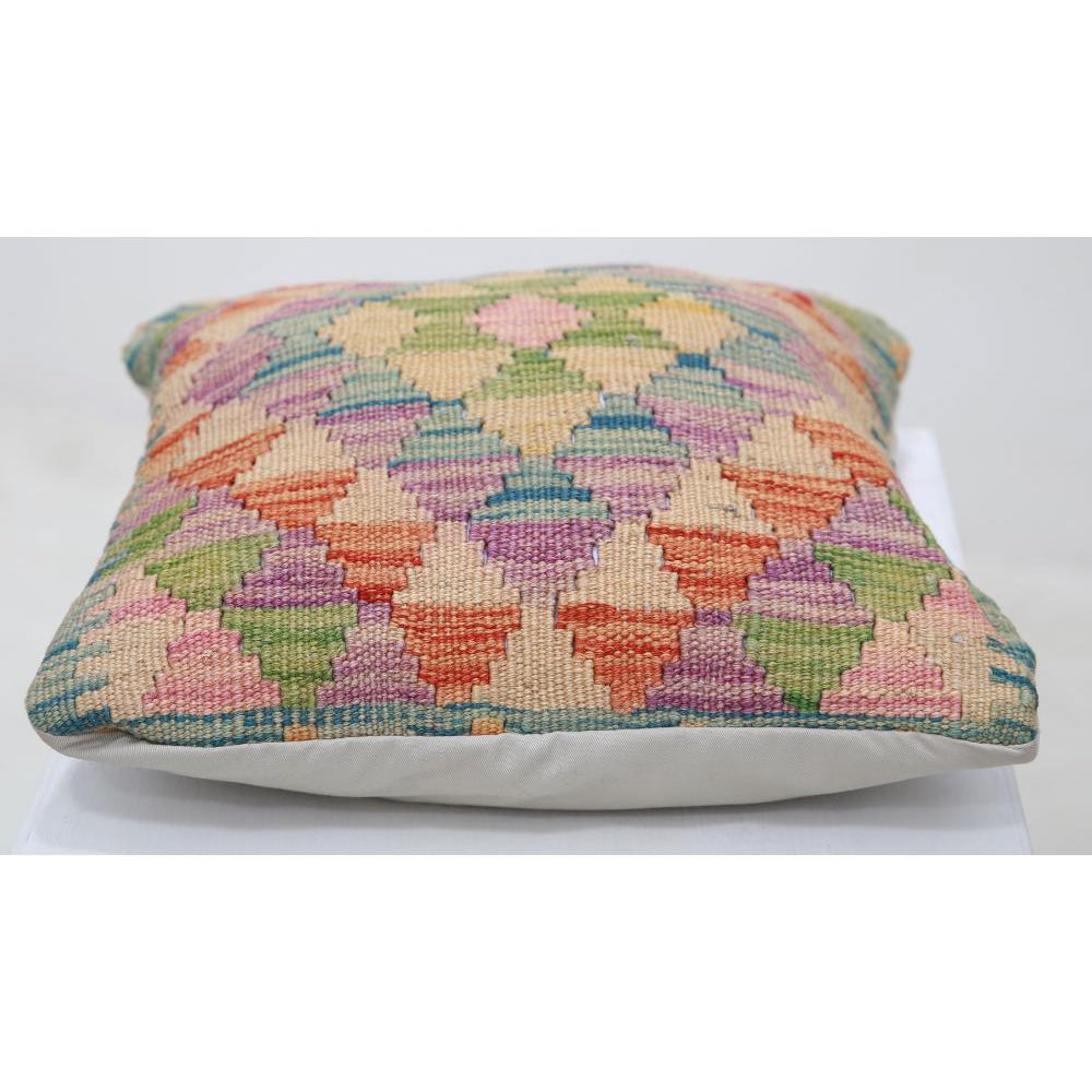 Hand Woven Tribal  Wool Pillow - 1'5'' x 1'5''