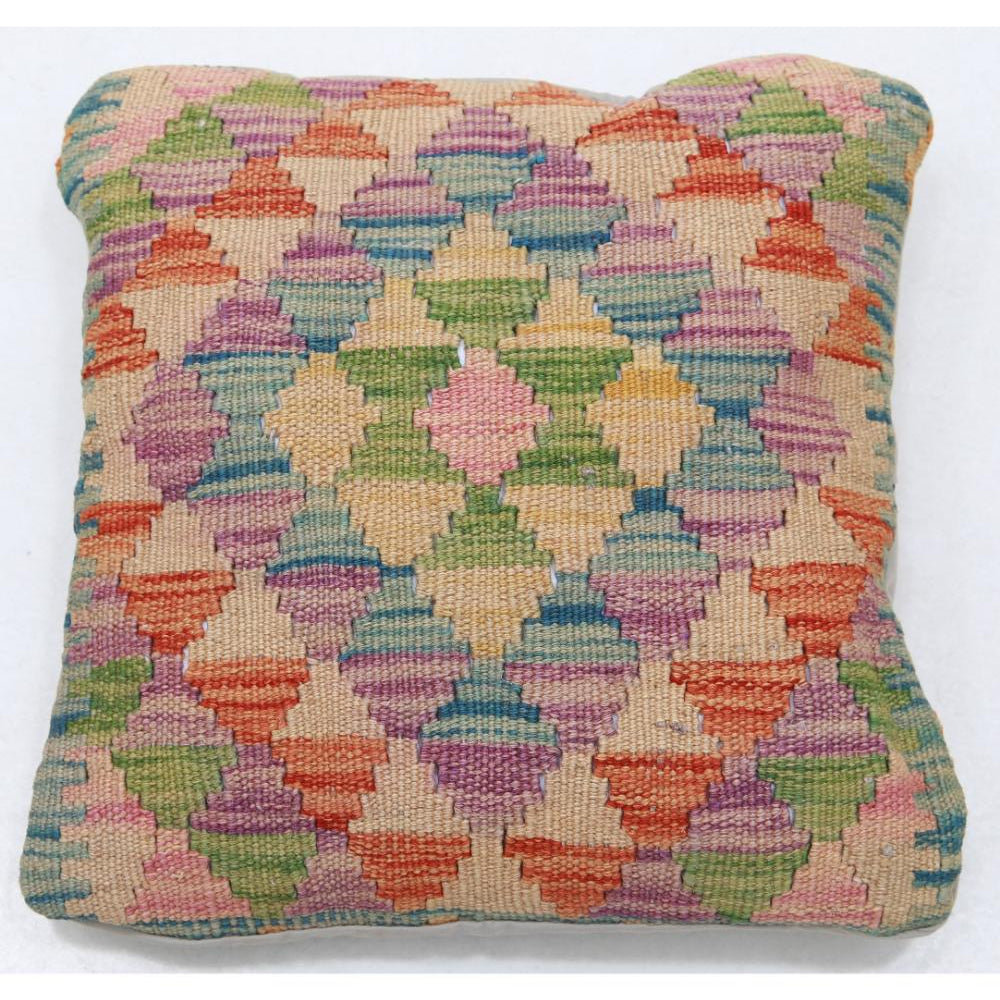 Hand Woven Tribal  Wool Pillow - 1'5'' x 1'5''