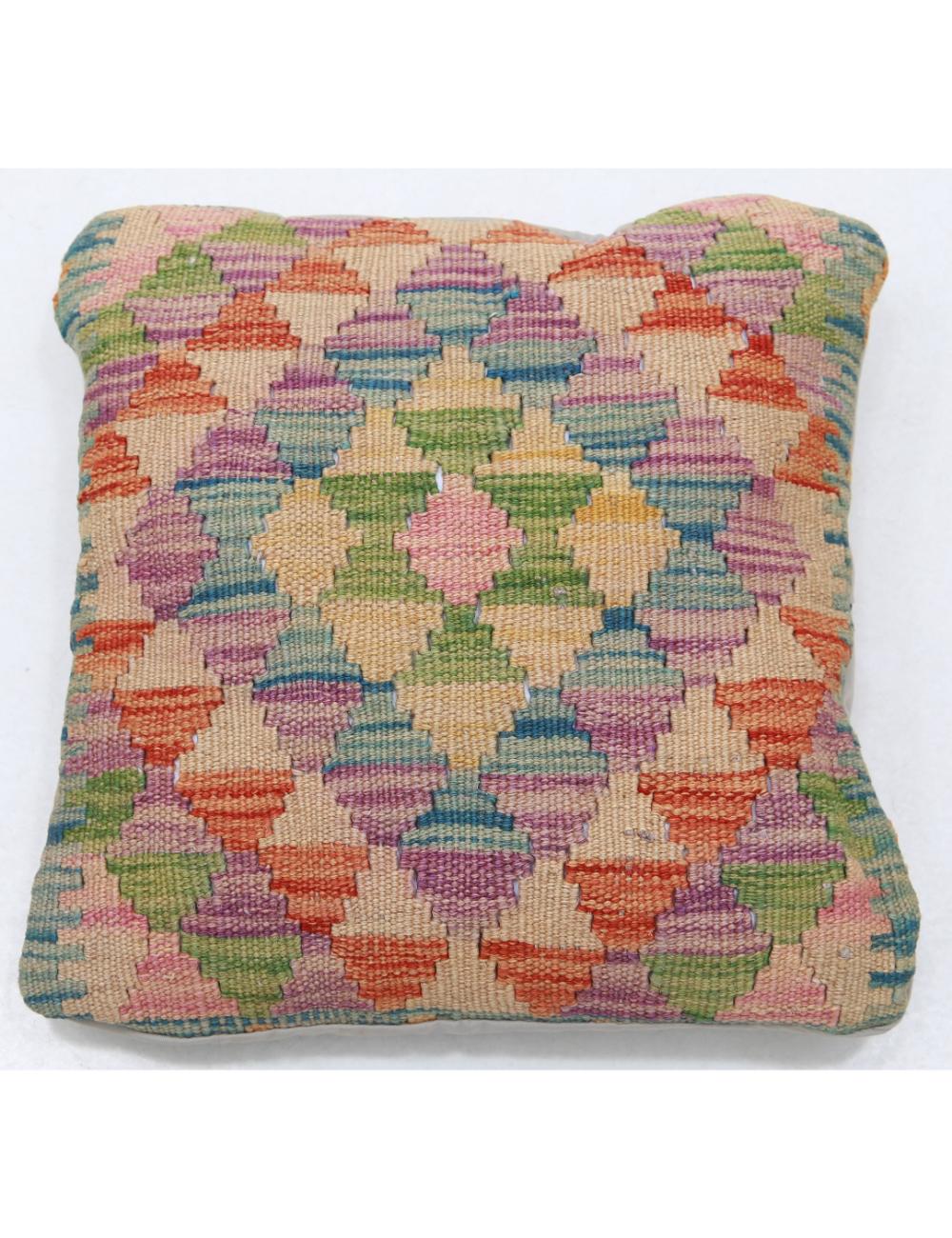 Hand Woven Tribal  Wool Pillow - 1&#39;5&#39;&#39; x 1&#39;5&#39;&#39;