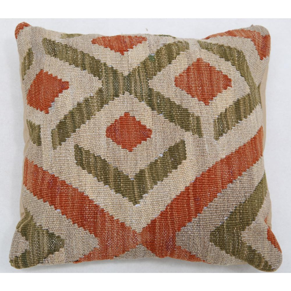 Hand Woven Tribal  Wool Pillow - 1'5'' x 1'5''