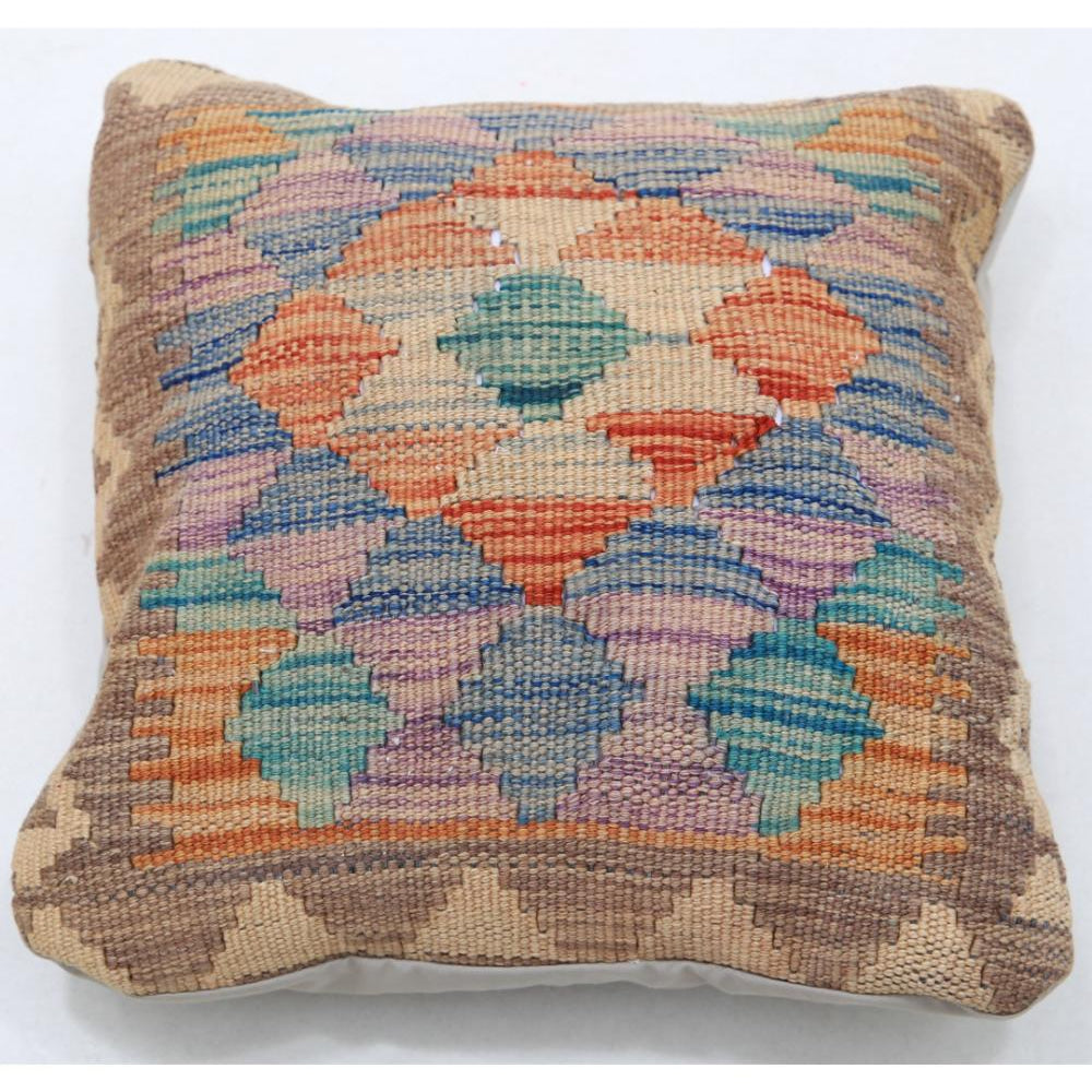 Hand Woven Tribal  Wool Pillow - 1'5'' x 1'5''
