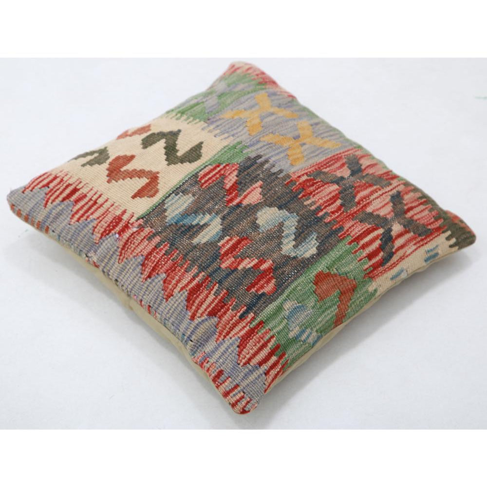 Hand Woven Tribal  Wool Pillow - 1'5'' x 1'5''