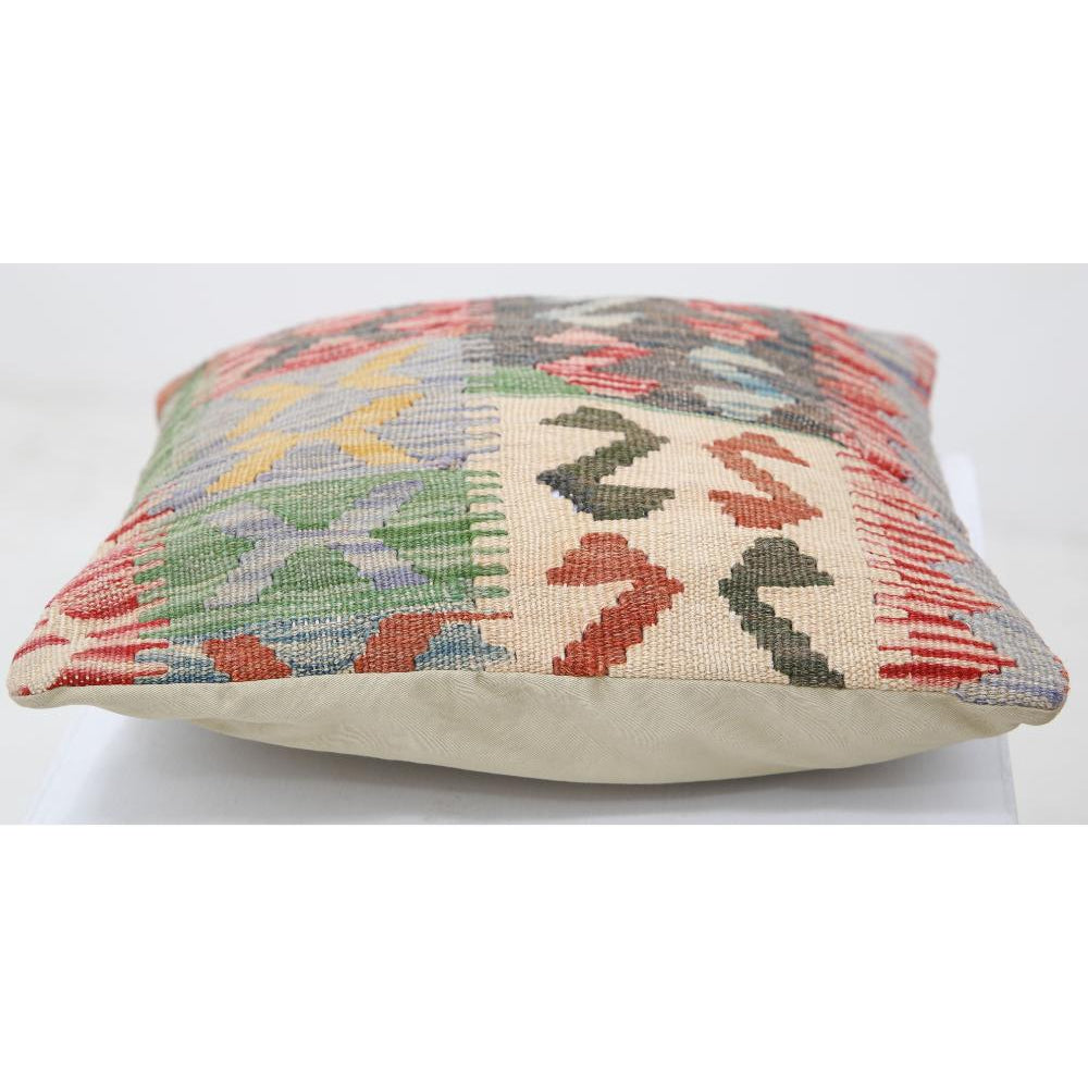 Hand Woven Tribal  Wool Pillow - 1'5'' x 1'5''