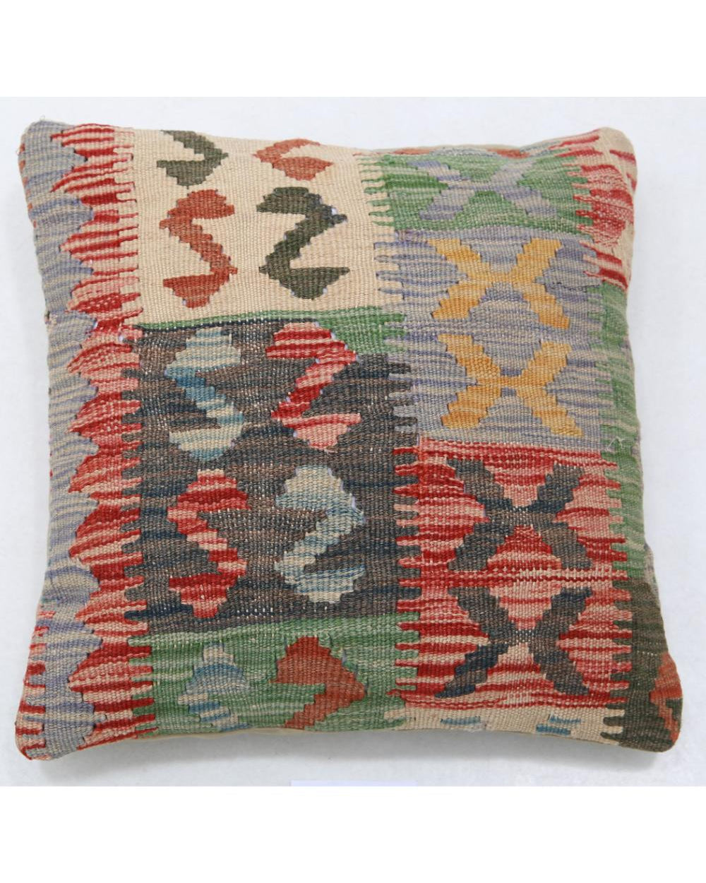 Hand Woven Tribal  Wool Pillow - 1'5'' x 1'5''