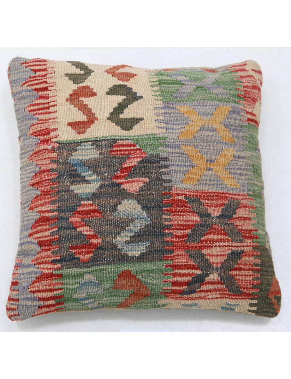 Hand Woven Tribal  Wool Pillow - 1&#39;5&#39;&#39; x 1&#39;5&#39;&#39;