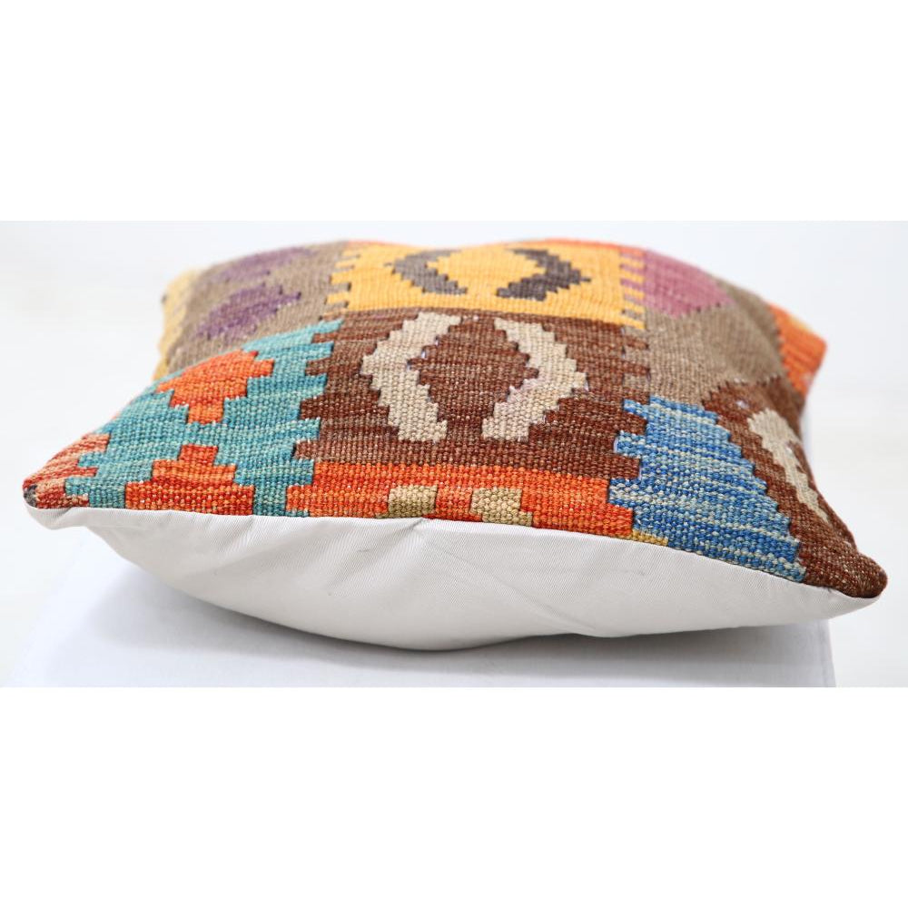 Hand Woven Tribal  Wool Pillow - 1'5'' x 1'5''