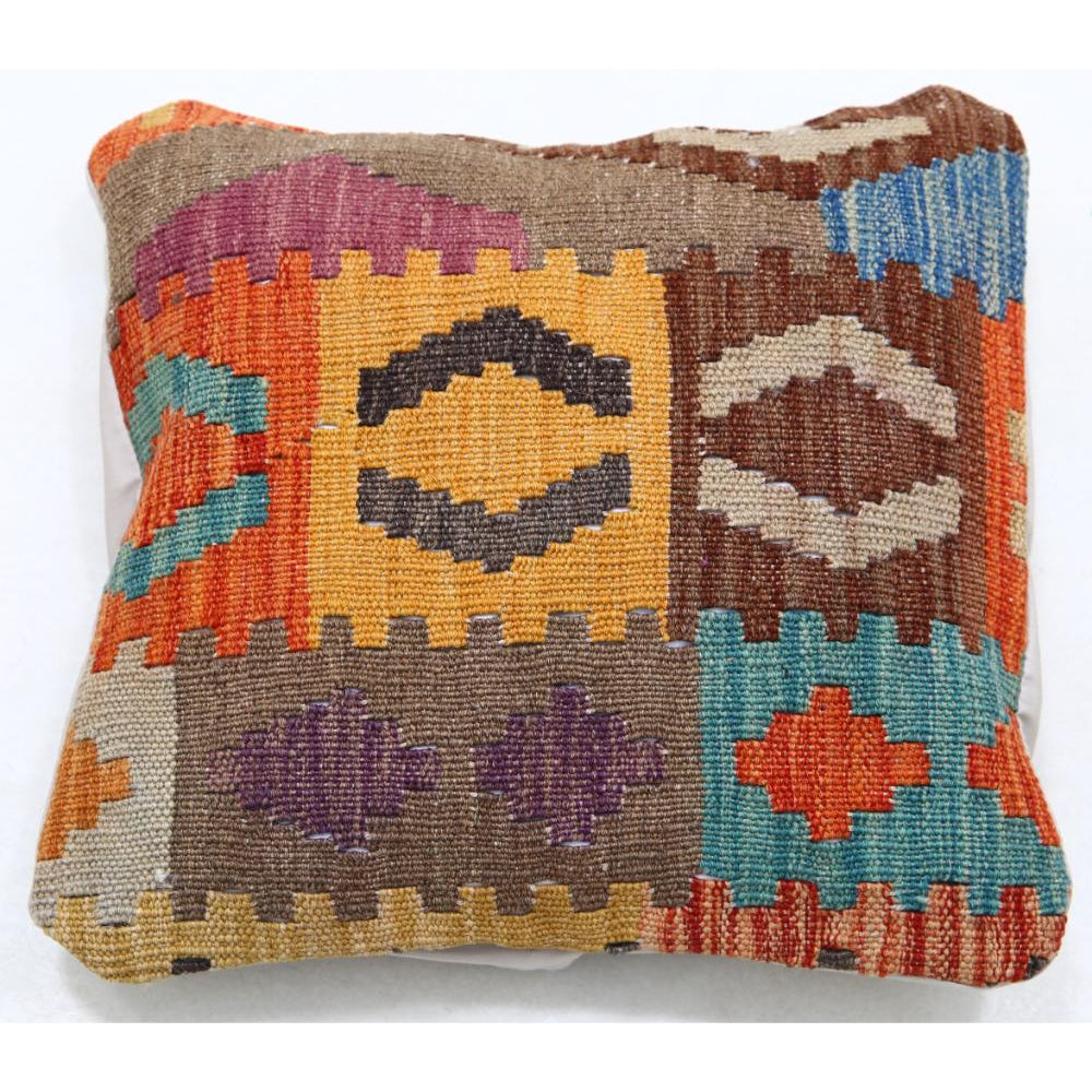 Hand Woven Tribal  Wool Pillow - 1'5'' x 1'5''