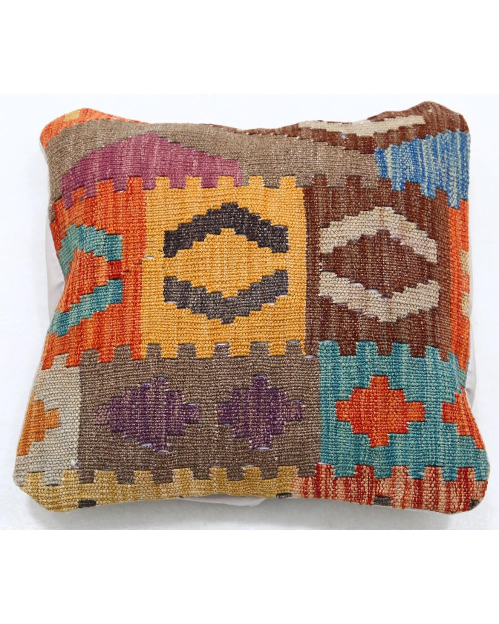 Hand Woven Tribal  Wool Pillow - 1'5'' x 1'5''