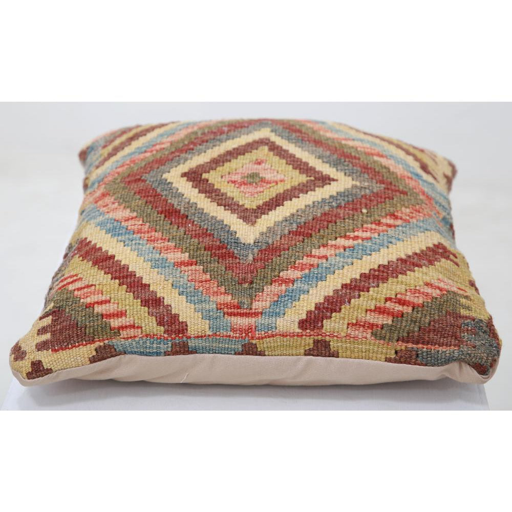 Hand Woven Tribal  Wool Pillow - 1'5'' x 1'5''