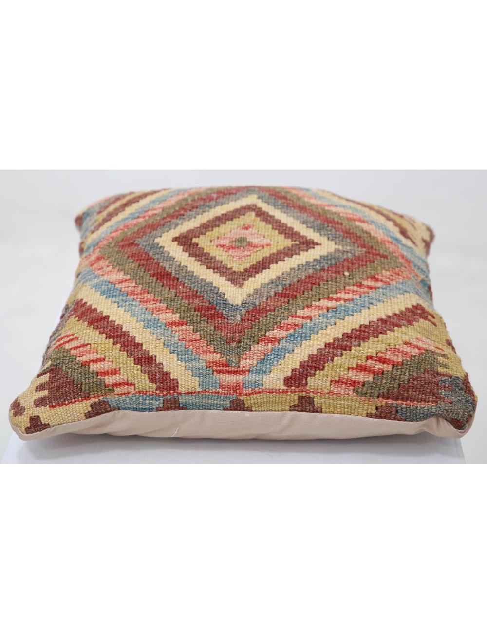 Hand Woven Tribal  Wool Pillow - 1'5'' x 1'5''