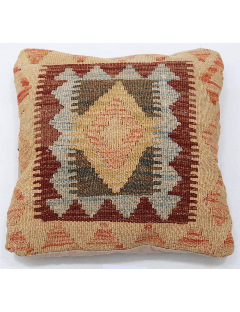 Hand Woven Tribal  Wool Pillow - 1'5'' x 1'5''