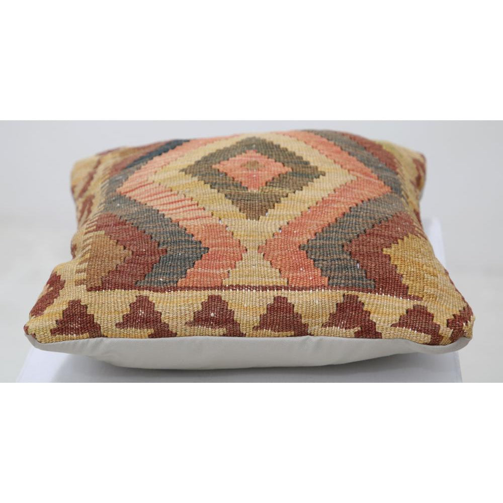 Hand Woven Tribal  Wool Pillow - 1'5'' x 1'5''