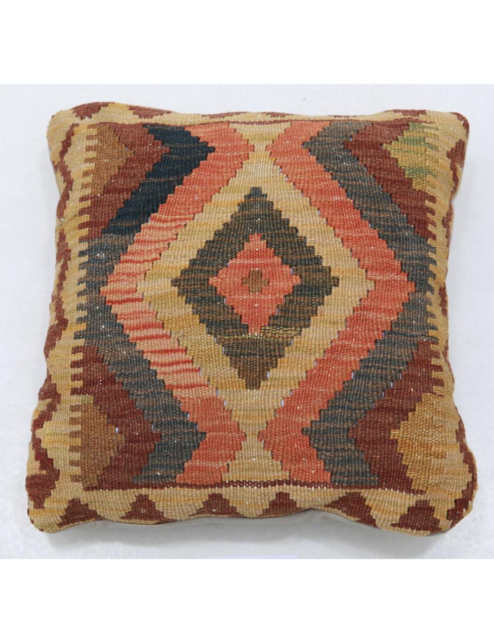 Hand Woven Tribal  Wool Pillow - 1'5'' x 1'5''