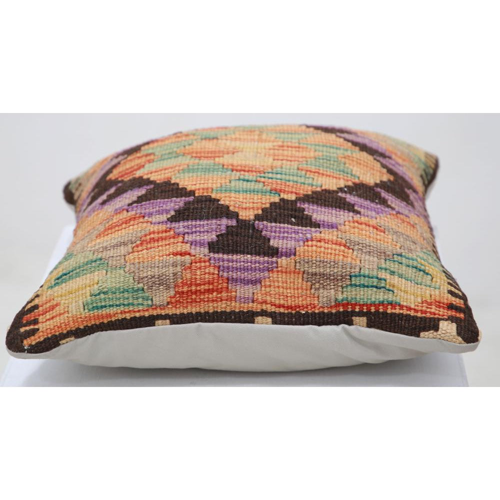 Hand Woven Tribal  Wool Pillow - 1'5'' x 1'5''