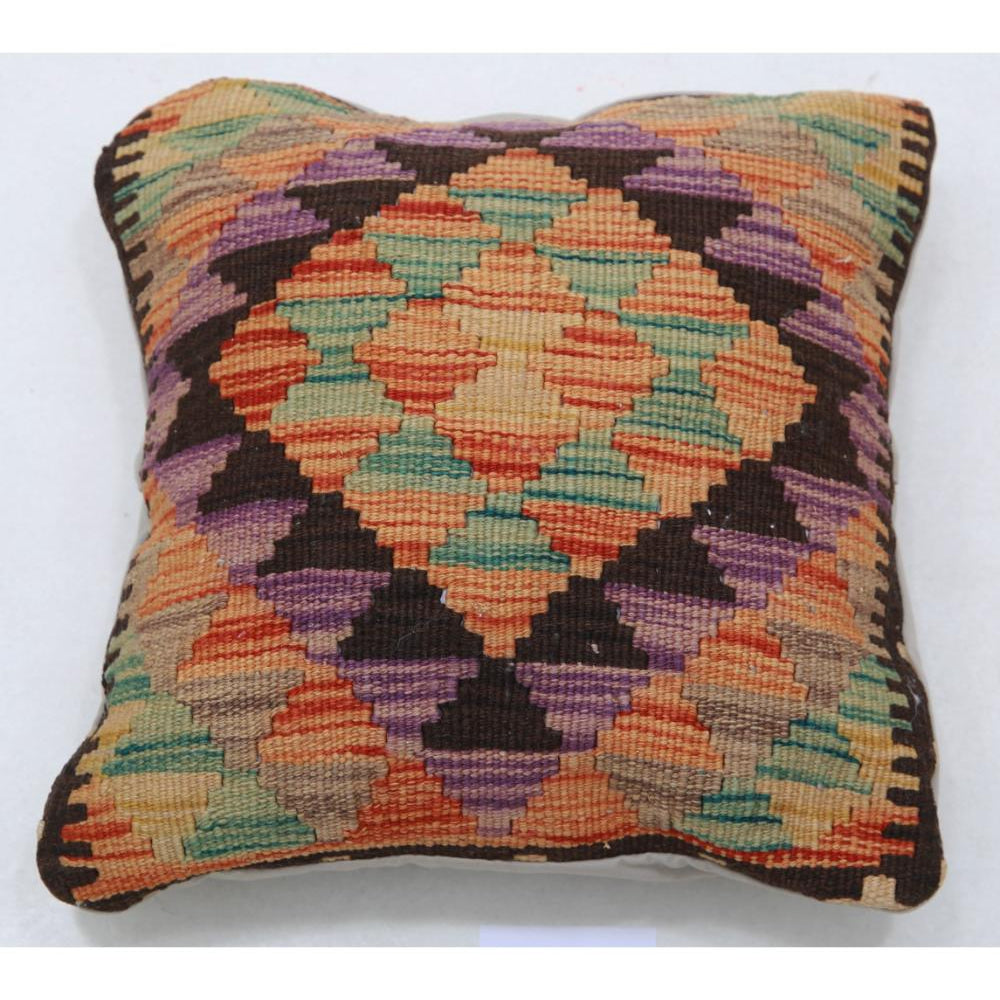 Hand Woven Tribal  Wool Pillow - 1'5'' x 1'5''