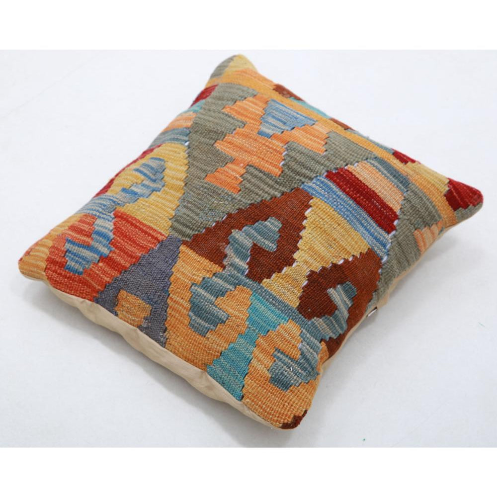 Hand Woven Tribal  Wool Pillow - 1'5'' x 1'5''