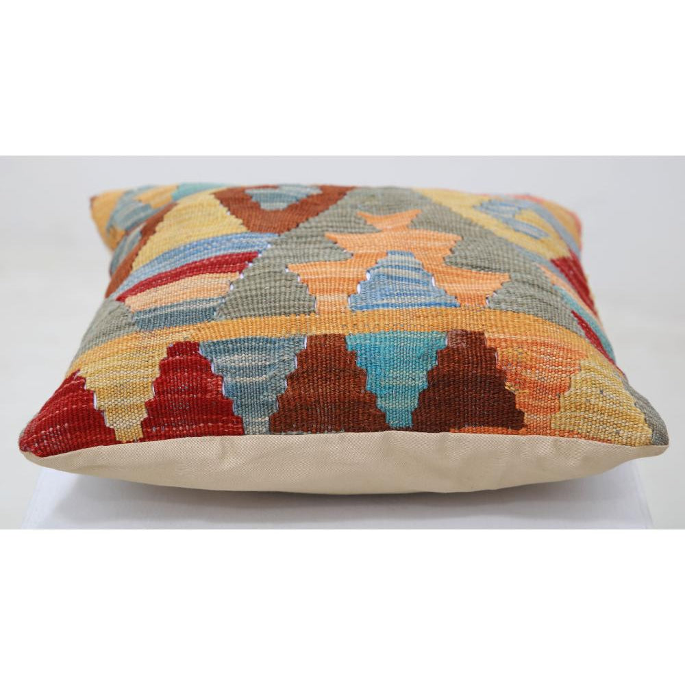 Hand Woven Tribal  Wool Pillow - 1'5'' x 1'5''