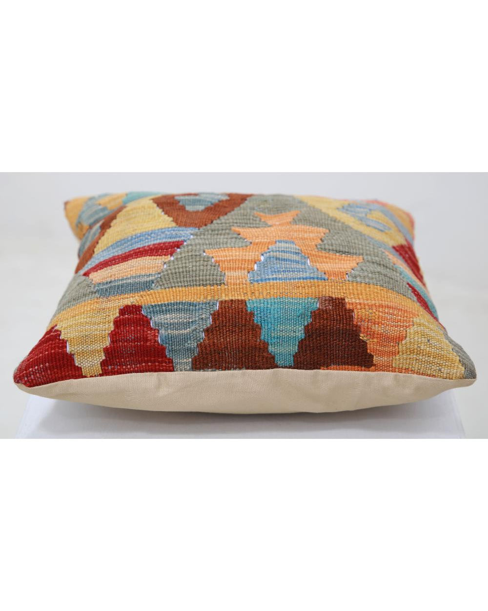 Hand Woven Tribal  Wool Pillow - 1'5'' x 1'5''