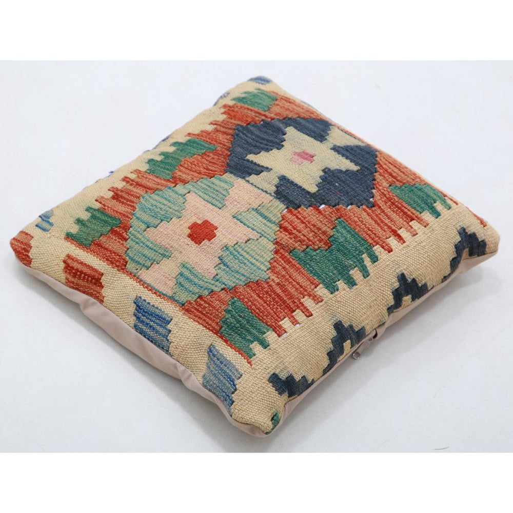 Hand Woven Tribal  Wool Pillow - 1'5'' x 1'5''