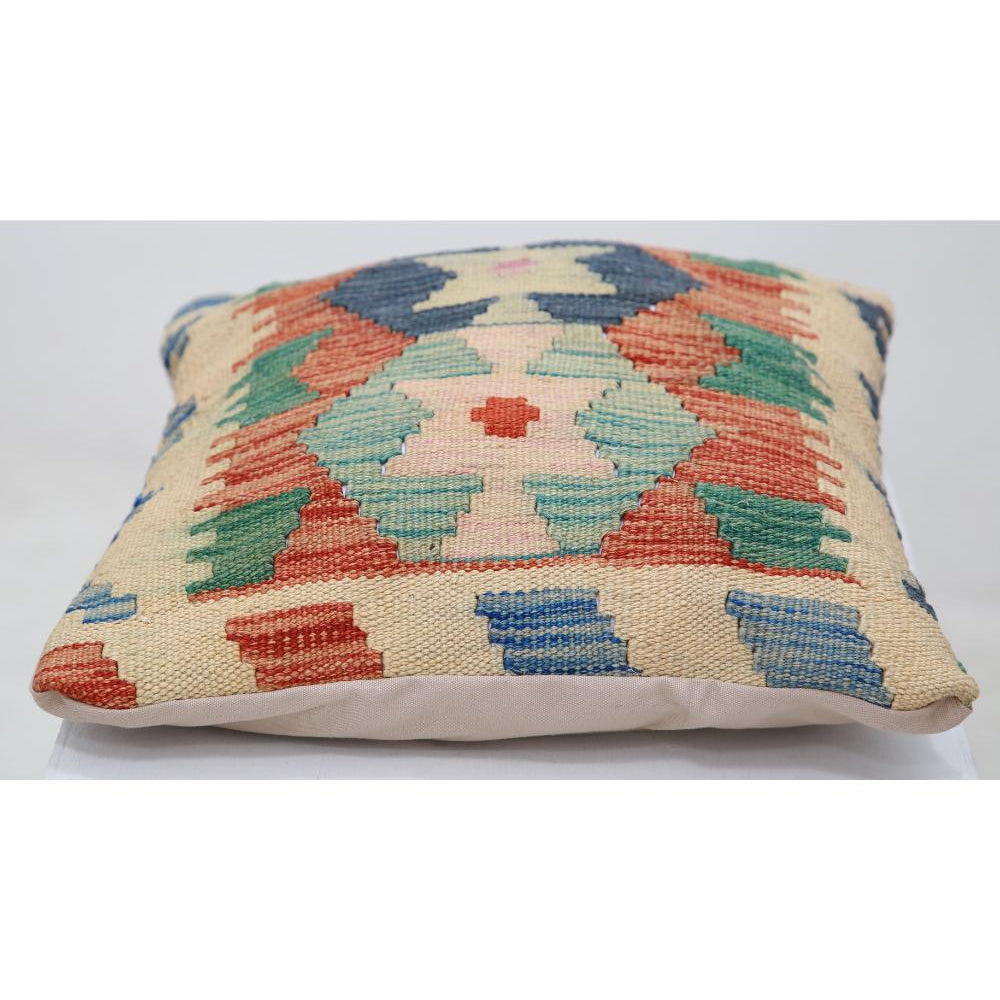 Hand Woven Tribal  Wool Pillow - 1'5'' x 1'5''