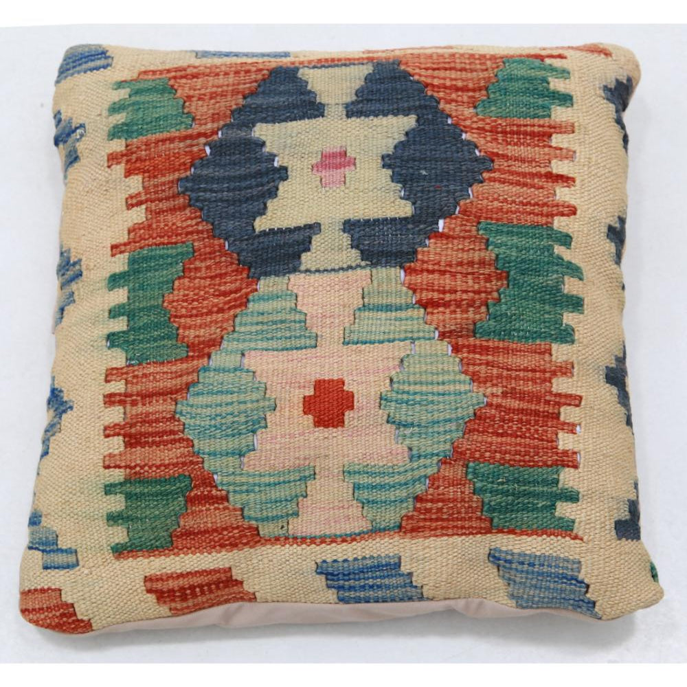 Hand Woven Tribal  Wool Pillow - 1'5'' x 1'5''