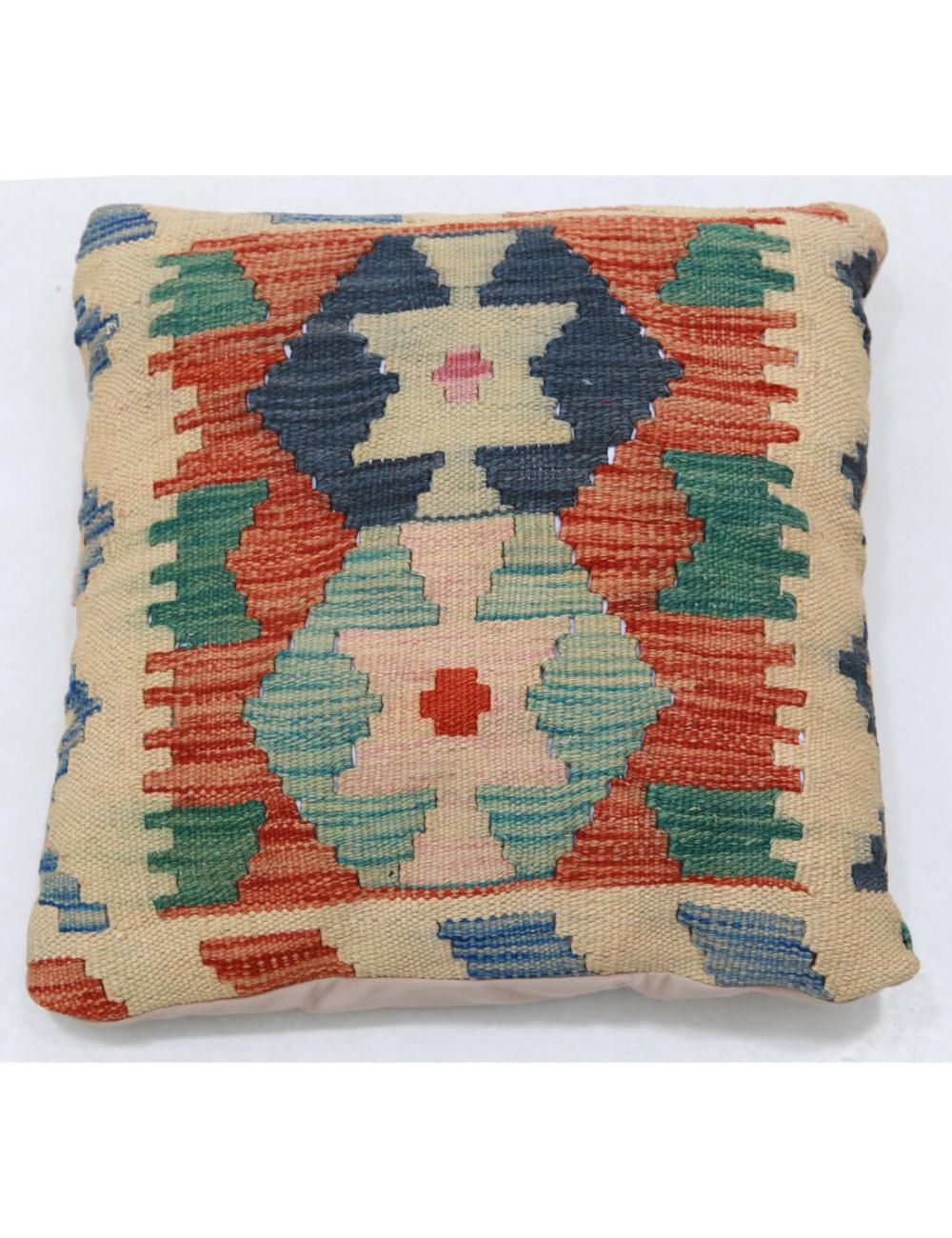 Hand Woven Tribal  Wool Pillow - 1&#39;5&#39;&#39; x 1&#39;5&#39;&#39;