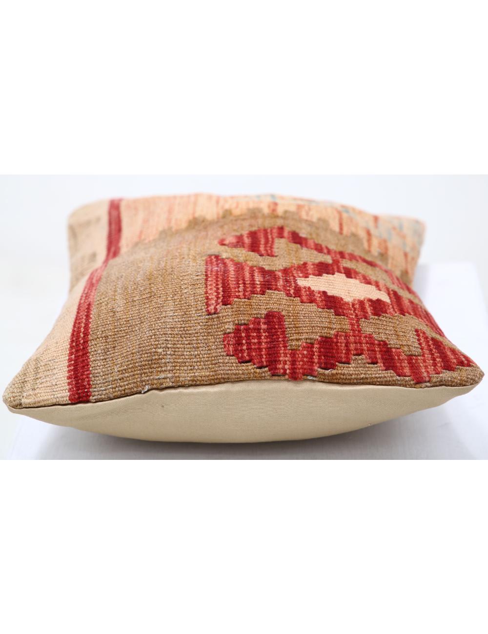 Hand Woven Tribal Multi Color Geometric Wool Pillow - 1'0'' x 1'5'' Arteverk Arteverk Rugs