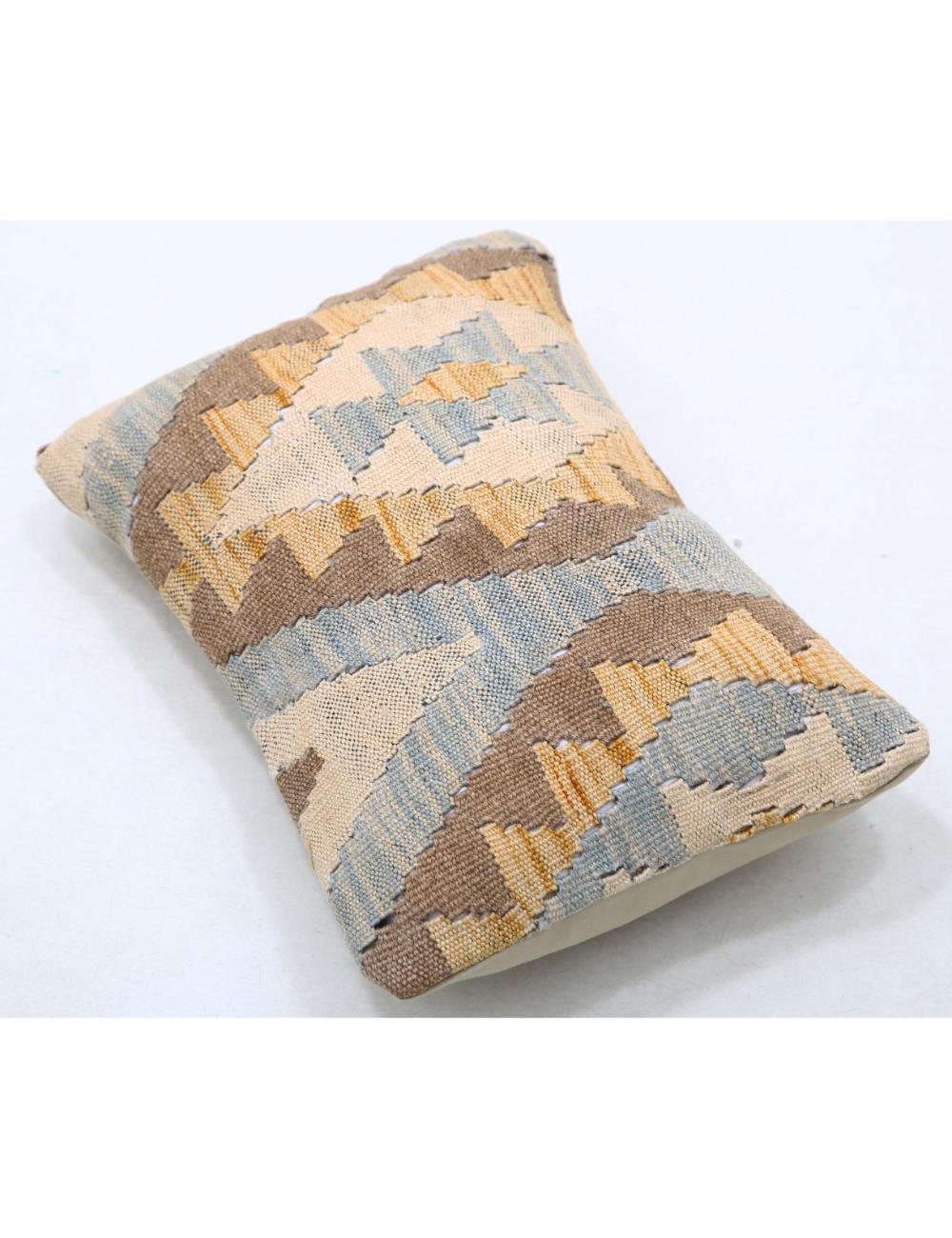 Hand Woven Tribal Multi Color Geometric Wool Pillow - 1'0'' x 1'5'' Arteverk Arteverk Rugs