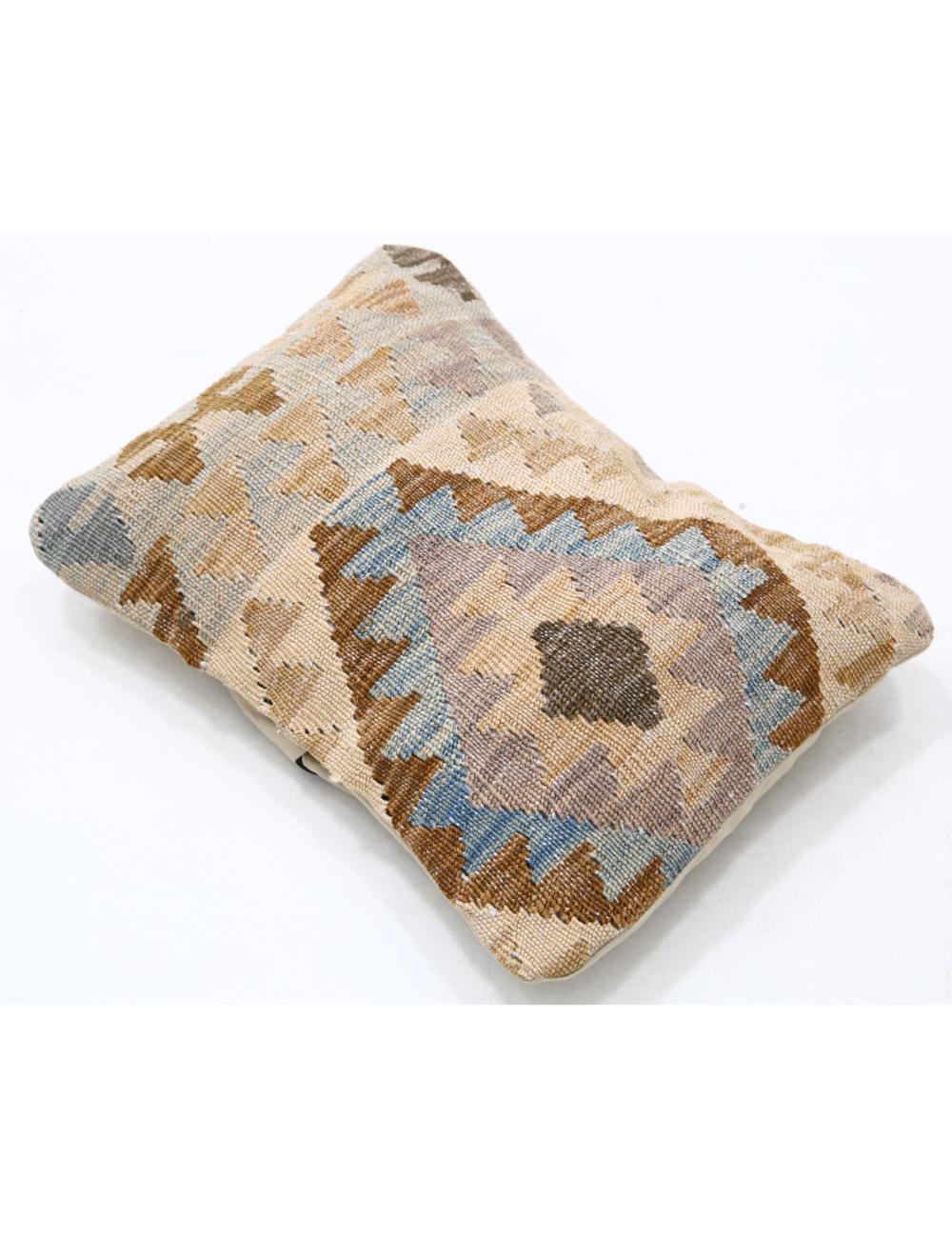 Hand Woven Tribal Multi Color Geometric Wool Pillow - 1'0'' x 1'5'' Arteverk Arteverk Rugs