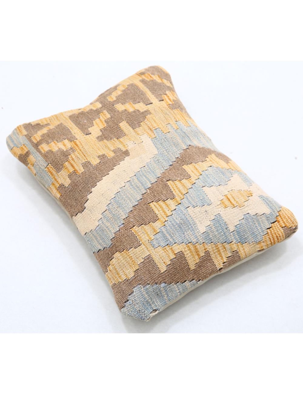Hand Woven Tribal Multi Color Geometric Wool Pillow - 1'0'' x 1'5'' Arteverk Arteverk Rugs