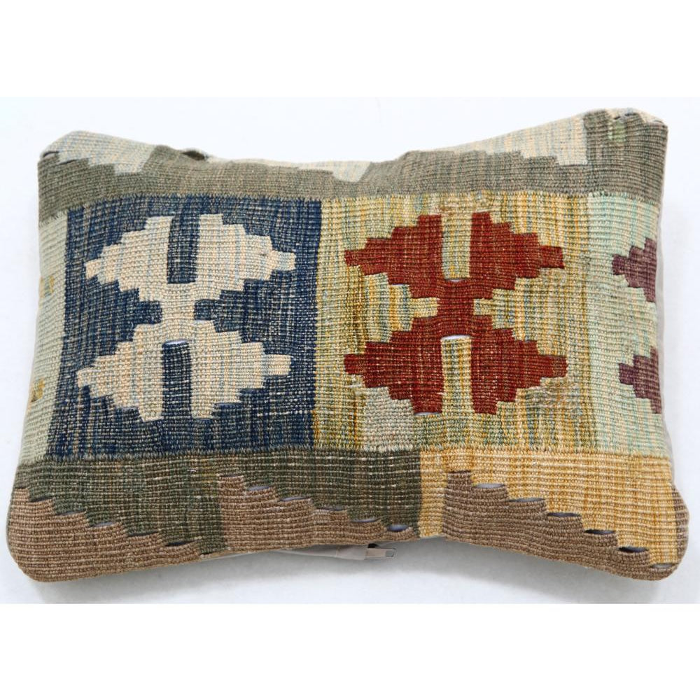 Hand Woven Tribal  Wool Pillow - 1'0'' x 1'5''