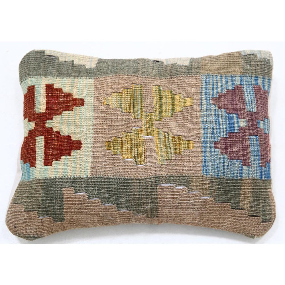 Hand Woven Tribal  Wool Pillow - 1'0'' x 1'5''