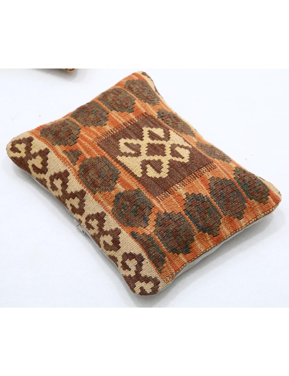 Hand Woven Tribal Multi Color Geometric Wool Pillow - 1'0'' x 1'5'' Arteverk Arteverk Rugs
